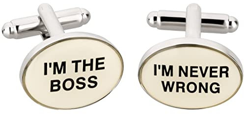 TEROON Manschettenknöpfe 'I'm the Boss'