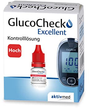 GlucoCheck Excellent Kontrolllösung hoch, 4 ml