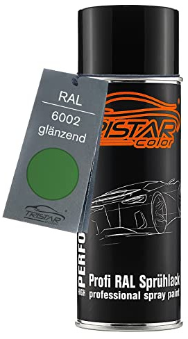 TRISTARcolor RAL 6002 Laubgrün glänzend Lack Spraydose | Sprühdose 400 ml, schnelltrocknend