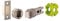 Jigetch JTL4223 Smart Bathroom Bolt, Satin Nickel