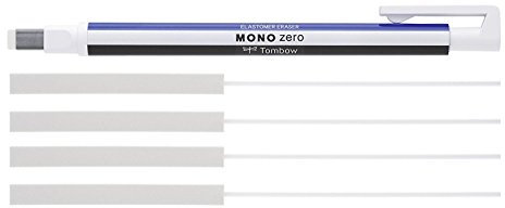 Tombow Präzisionsradierer MONO zero Eckig + 2x Refill