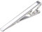 Aweso La Mode des Hommes en Métal Simple Cravate Tie Bar Pince Clip Clamp Pin argent métallique