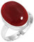 Jeweloporium 925 Silber Ringe für Damen Rot Granat Quarz Edelstein Handgefertigt Silber Ringe Größe 52(16.6) Weihnachten - Geschenk Mode Schmuck