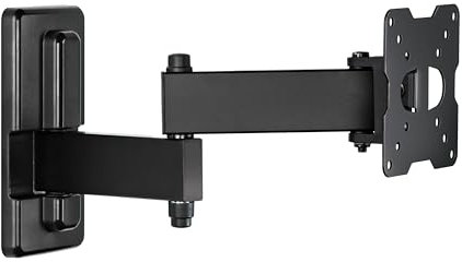 Meliconi - Support Mural TV Inclinable et Orientable EDR 100 Flat - Grand Angle - pour TV 14 à 25 - 50/75/100