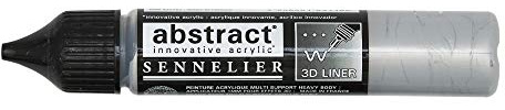 Sennelier Abstract Acrylic 3D Liner 27ml (Iridescent Silver)