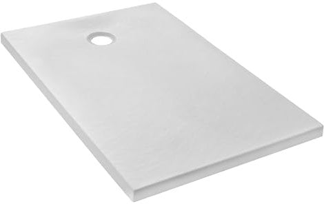 Jacob Delafon E62305-WPM Plato de Ducha 140x80 cm, Blanco Mate Textura Piedra, 140 x 80 cm