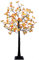 Gartenpirat LED Baum 150 cm 96 LED warmweiß LED Lichtbaum mit herbstlichen Ahorn-Blätter außen/innen