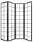 Fine Asianliving Japanische Paravent Raumteiler Trennwand B180xH180cm 4-teilig Shoji Reispapier Schwarz Japanische Paravent Raumteiler Shoji Raumtrenner Spanische Wand Sichtschutz Trennwand