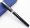 JINHAO 601a Retro Style Fountain Pen Ink Pen (Black with Golden Clip, Fine Nib)