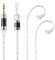 NICEHCK LitzPS 4N Sterling Silver IEM Cable, MMCX & 2 Pin IEM Upgrade Cable, in-Ear Monitor Cable for IEM Earphones, IEM Balanced Cable, IEM Cables for Music & Gaming (3.5mm QDC)