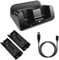 GHBOTTOM Smart Charging Station Dock Stand Charger for U Gamepad Remote Control with Battery Charging Cable