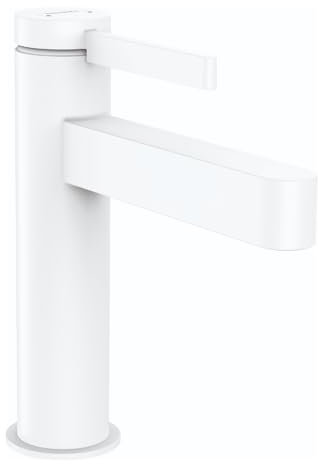 hansgrohe Finoris Mitigeur de lavabo 110 avec tirette et vidage, blanc mat, 76020700