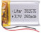 Akku 302535 LiPo 3.7V 250mAh 0.925Wh 1S 5C Liter Energy Battery Lithium Polymer Batterien Schutzplatine für Elektronik Wiederaufladbar - Nicht geeignet für Funksteuerung 37x25x4mm (250mAh|302535)