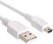 iSeventy9 Câble d'alimentation et de données USB 2.0 haute vitesse A vers mini-B 5 broches Blanc 2 m