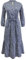 Hope & Henry Damen Langarm Knopfleiste vorne gestuftes Kleid, Dunkelblaues Volks-Blumenmuster, 40