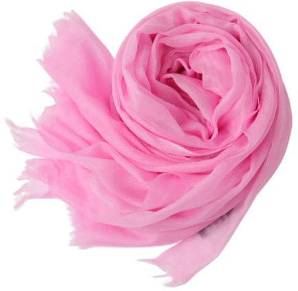 Prettystern Frau 100% Kaschmir-Stola leicht Ring Pashmina-Schal Abendkleid Kaschmir Scarf XL hauchdünne Cashmere 23. Rosa