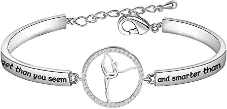 BNQL Tanzarmband für Mädchen und Frauen - Kupfer, Armband, Schmuck für Tänzerinnen, Frauen, Mädchen, Tanzliebhaber, Silber