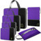 Packing Cubes Kompression 6 Set, SIMBOOM Koffer Organizer Packwürfel Packtaschen für Rucksack und Koffer Reise Kleidertaschen - Purpur & Schwarz