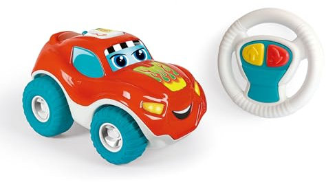 Clementoni - 56180 - Charlie Rent E Parla - Auto RC Con Telecomando Con Batterie (Lingua Francese, Lingua Olandese), Giocattoli Per Bambini, 12-36 Mesi, Made In Italy