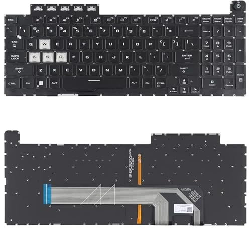 Teclado de reemplazo de Laptop para for ASUS TUF Gaming F15 FX506 FA506 EE. UU. Teclado de versión con luz de Fondo