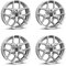 4x Borbet Felgen Y 7.5x17 ET45 5x108 crystal silver kompatibel mit Volvo C30 C70 S40 S60 S80 V40 V50 V60 V70 XC40 XC60 XC70
