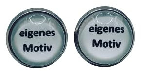 Edelstahl Fotoohrringe Fotoohrstecker individuell und persönlich mit eigenem Foto oder Motiv 8 mm oder 12 mm (12 mm Motiv)