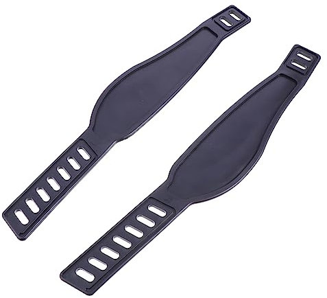WOONEKY Verstellbare Pedalriemen für Heimtrainer 2 Stück, Schwarz