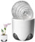 Dreuhuing Vaso per orchidee con fori, vaso per orchidee in ceramica a doppio strato, per rinvasare piante traspiranti scanalate, vaso trasparente per orchidee abbinato, vaso decorativo per orchidee,