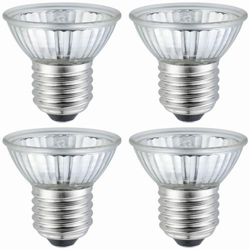 Schildkröte Wärmelampe E27 75W Reptilien Heizung Glühbirne, UVA UVB Dimmbar Halogen Glühlampe, für Reptilien Eidechsen Schildkröten Schlangen(4 Stück)