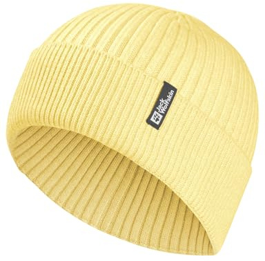 Jack Wolfskin Unisex Cosy Beanie-Mütze, Lemon Ice, Einheitsgröße EU