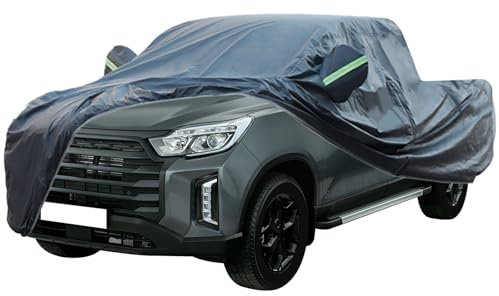 Autoabdeckung, Wasserdichte Autoabdeckung For Jedes Wetter, For 2017-2024 SsangYong Musso, Autoabdeckungen For Autos, Vollständige Außenabdeckung, Staubschutz, UV-Schutz, Frost- Und Schneeschutz(Rhino
