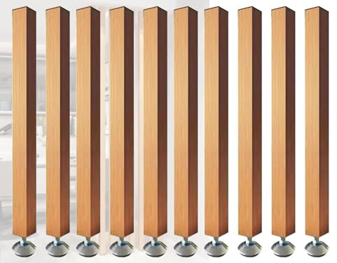 Moderne Raumteiler, Holzlatten, 2,2 m hoch, für Büro, Treppe, Loft, Veranda, 10 Stück
