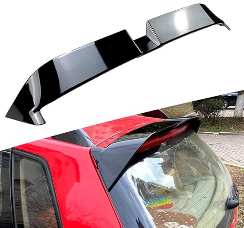 FINMOKAL Auto Heckspoiler Heckspoiler Heckflügel ABS Kompatibel mit VW Polo MK4 9N 2003-2008, Glanz Schwarz