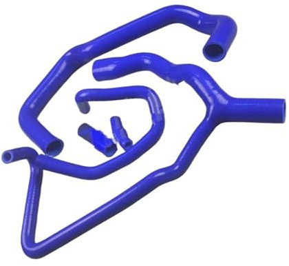 SYBLW Durites de radiateur Compatible avec Citroën pour Xsara N1 2.0L 16 V XU10J4 1998 1999 2000 Kit Tuyau Radiateur Silicone Tuyau Liquide Refroidissement pour Radiateur Accessoires De Voiture(Blue)