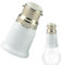 Socket Adapter, Light Bulb Adapter, Bayonet To Screw Edison, Ceiling Fan Light Bulb Bayonet Fitting, Bayonets To Screw Bulbs Adaptor For LED And Incandescent Bulbs
