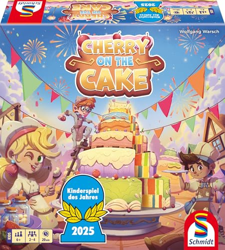 Schmidt Spiele 88961 Cherry on the Cake, Topp die Torte!, multilingual Version UK, F, IT, NL, ES