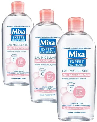 Mixa Eau Micellaire Anti Dessèchement 400 ml (Lot de 3)
