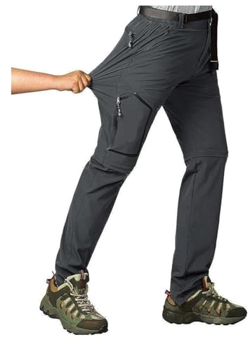 Frühlings-Wanderhose for Herren, wasserdicht, abnehmbar, Angelbekleidung, Kletterkleidung, schnelltrocknend, Anti-UV-Hose FüR Outdoor