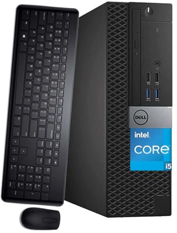 Dell Optiplex 3040 SFF - Ordenador de sobremesa (Intel Core i5-6500, 8 GB de RAM, 256 GB SSD, WiFi, Bluetooth, teclado QWERTY, Windows 11 Pro (reacondicionado)