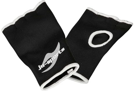 Ju-Sports Innenboxhandschuhe Boxen - weiß, Baumwolle I Leicht elastische, saugfähige Innenhandschuhe ersetzen Bandagen I Mit Knöchelschutz, hygienisch