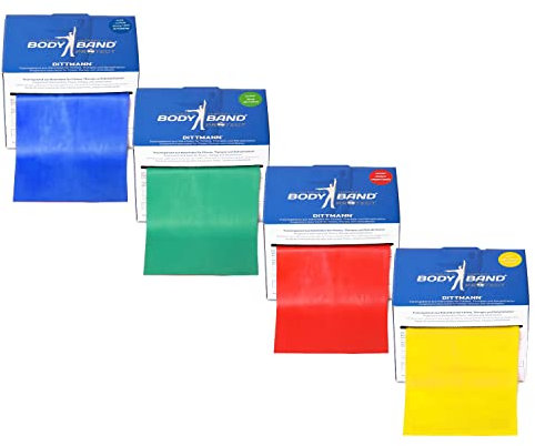 Dittmann Body Band 25 m Komplett Set 4 Stärken Widerstand Training Functional