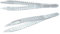 Pinzette monouso in plastica, trasparenti, 12,5 cm, 100 pz
