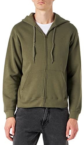 Fruit of the Loom Herren Zip Front Premium Kapuzenjacke, Grün (Green), XL