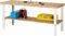Baukastenwerkbank, Arbeitsplatte Buche massiv 40 m m, 1 Schublade 150 mm, 1 Ablageboden 555 mm, BxTxH