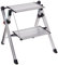 Hailo Alu-Klapptritt - Plattformhöhe 440 mm - 2 Stufen -