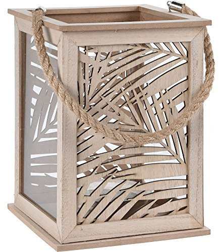 Laterne Windlicht LEAF DESIGN 26x18x18 cm