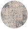 RugVista, Atlas, Teppich, Mittelflor Teppich, ∅ 200 cm, Rund, Modern, Oeko-Tex Standard 100, Polyester, Flur, Schlafzimmer, Küche, Wohnzimmer, Dunkelgrau/Beige, Off White