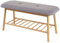Mendler Sitzbank Schuhregal HWC-D90, Polsterbank Bank Schuhablage, Bambus 44x90x34cm