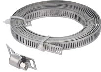 Endlosband für Spannschelle Länge 3 Meter Breite 8 Millimeter - 8 Köpfe AROZ.