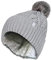 HEAT HOLDERS - Damen Warm Strickmütze Gefüttert Beanie mit Bommel und Fleecefutter (One Size, Light Grey (Solna))